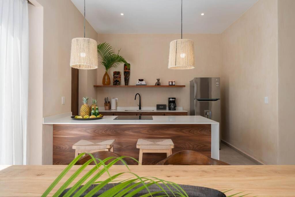 Lujoso Departamento Boho-Chic Con Alberca Privada Lejlighed Tulum Eksteriør billede